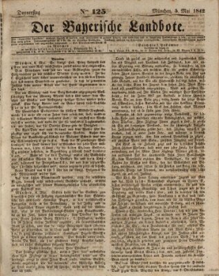 Der Bayerische Landbote Donnerstag 5. Mai 1842