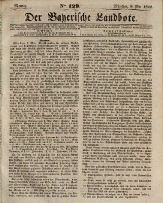 Der Bayerische Landbote Montag 9. Mai 1842