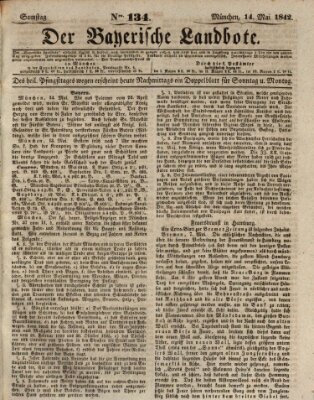 Der Bayerische Landbote Samstag 14. Mai 1842