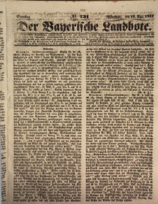 Der Bayerische Landbote Samstag 19. August 1843