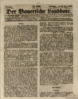 Der Bayerische Landbote Samstag 26. August 1843