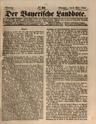 Der Bayerische Landbote Sonntag 4. Februar 1844