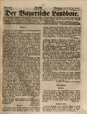 Der Bayerische Landbote Mittwoch 6. März 1844