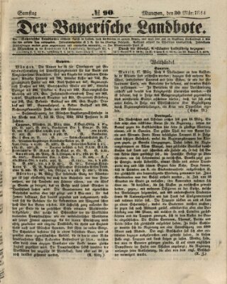 Der Bayerische Landbote Samstag 30. März 1844