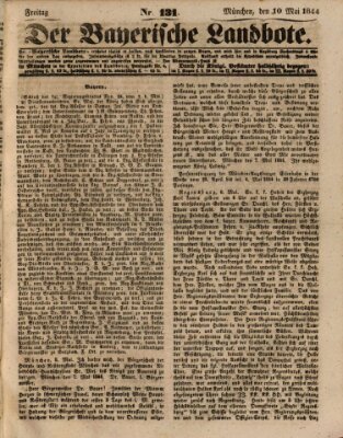 Der Bayerische Landbote Freitag 10. Mai 1844