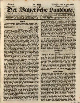 Der Bayerische Landbote Sonntag 9. Juni 1844