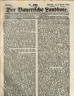 Der Bayerische Landbote Sonntag 3. November 1844