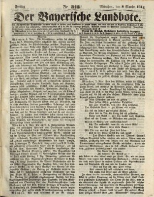 Der Bayerische Landbote Freitag 8. November 1844