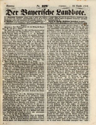 Der Bayerische Landbote Sonntag 24. November 1844