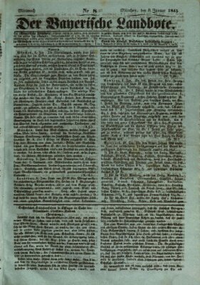 Der Bayerische Landbote Mittwoch 8. Januar 1845