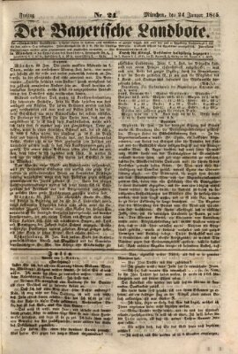 Der Bayerische Landbote Freitag 24. Januar 1845