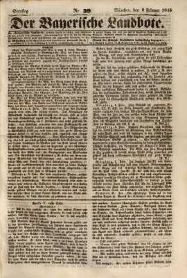 Der Bayerische Landbote Samstag 8. Februar 1845