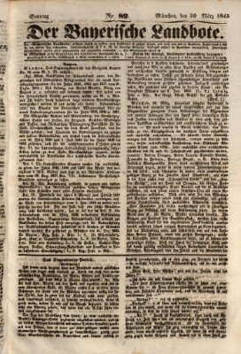 Der Bayerische Landbote Sonntag 30. März 1845