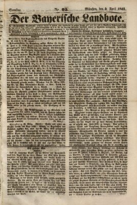 Der Bayerische Landbote Samstag 5. April 1845