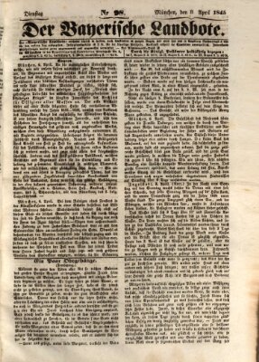 Der Bayerische Landbote Dienstag 8. April 1845