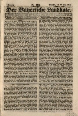 Der Bayerische Landbote Sonntag 18. Mai 1845