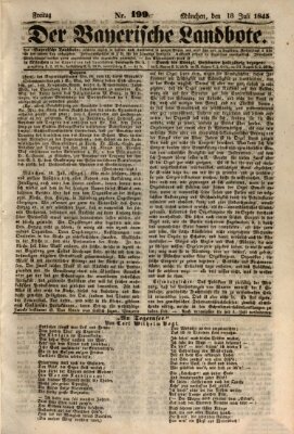 Der Bayerische Landbote Freitag 18. Juli 1845