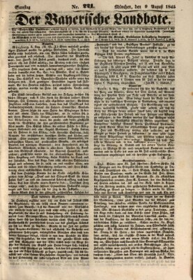 Der Bayerische Landbote Samstag 9. August 1845