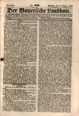 Der Bayerische Landbote Donnerstag 6. November 1845