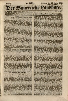 Der Bayerische Landbote Montag 24. November 1845