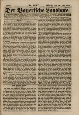 Der Bayerische Landbote Freitag 29. Mai 1846