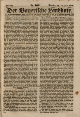 Der Bayerische Landbote Sonntag 14. Juni 1846