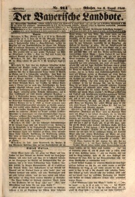 Der Bayerische Landbote Sonntag 2. August 1846