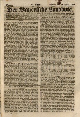 Der Bayerische Landbote Sonntag 23. August 1846