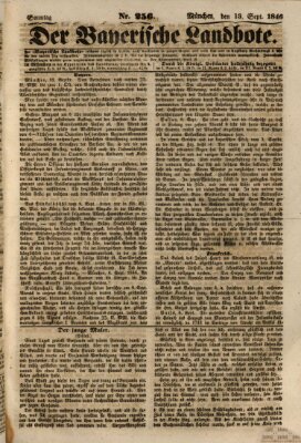 Der Bayerische Landbote Sonntag 13. September 1846