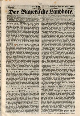 Der Bayerische Landbote Montag 31. Mai 1847