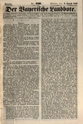 Der Bayerische Landbote Sonntag 6. August 1848