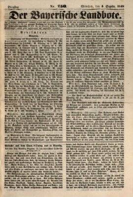 Der Bayerische Landbote Dienstag 5. September 1848