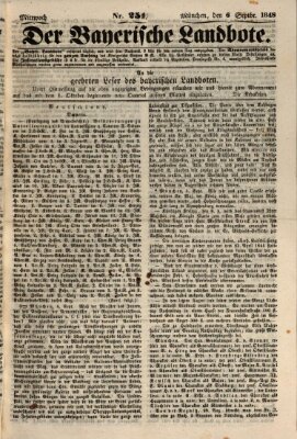 Der Bayerische Landbote Mittwoch 6. September 1848