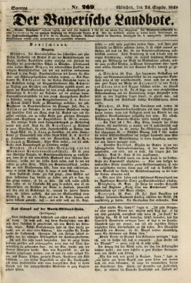 Der Bayerische Landbote Sonntag 24. September 1848