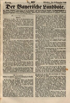 Der Bayerische Landbote Sonntag 5. November 1848