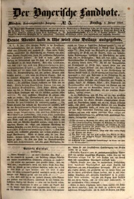 Der Bayerische Landbote Samstag 5. Januar 1850