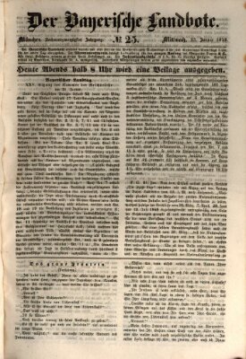 Der Bayerische Landbote Mittwoch 23. Januar 1850