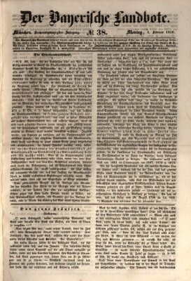 Der Bayerische Landbote Montag 4. Februar 1850