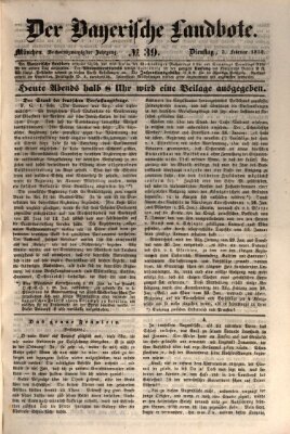 Der Bayerische Landbote Dienstag 5. Februar 1850