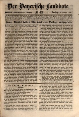 Der Bayerische Landbote Samstag 9. Februar 1850