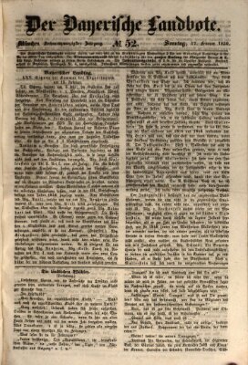 Der Bayerische Landbote Sonntag 17. Februar 1850