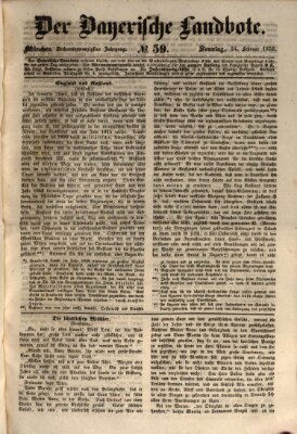 Der Bayerische Landbote Sonntag 24. Februar 1850