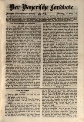 Der Bayerische Landbote Sonntag 17. März 1850