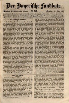 Der Bayerische Landbote Sonntag 24. März 1850