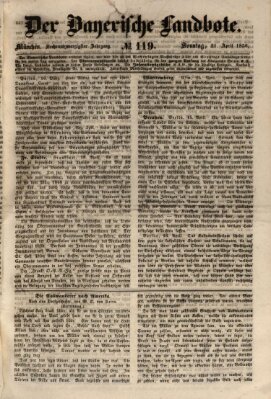 Der Bayerische Landbote Sonntag 21. April 1850