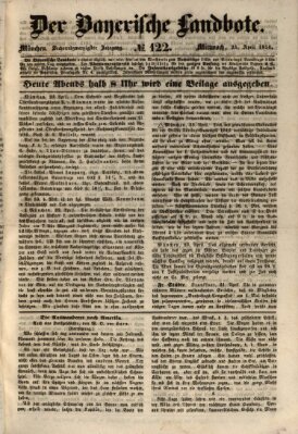 Der Bayerische Landbote Mittwoch 24. April 1850