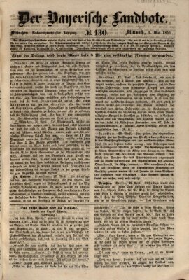 Der Bayerische Landbote Mittwoch 1. Mai 1850