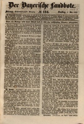 Der Bayerische Landbote Samstag 4. Mai 1850