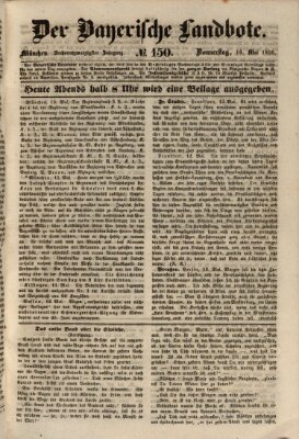 Der Bayerische Landbote Donnerstag 16. Mai 1850