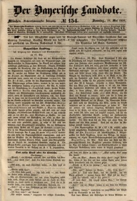 Der Bayerische Landbote Sonntag 19. Mai 1850